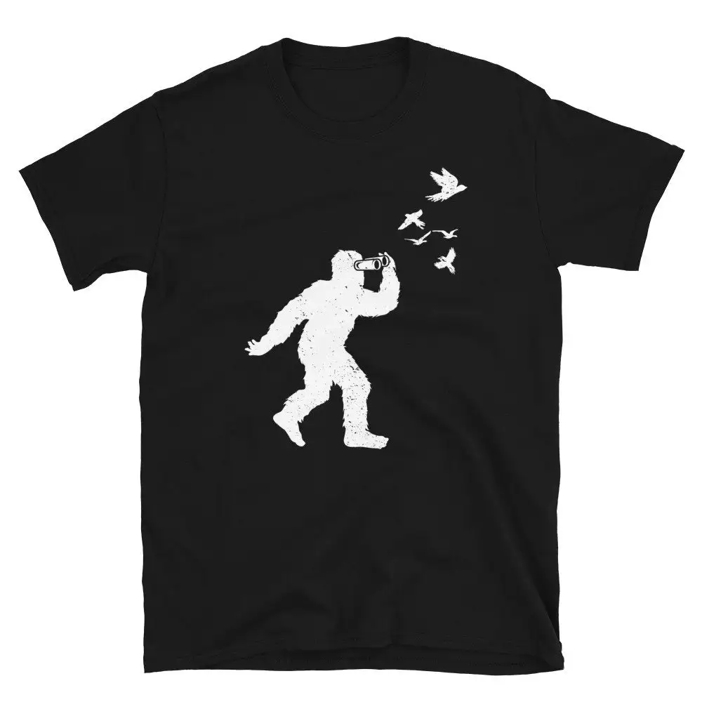 Funny Bigfoot Birding T Shirt Sasquatch Bird Watching Birdwatcher Lover Birdwatching Watcher