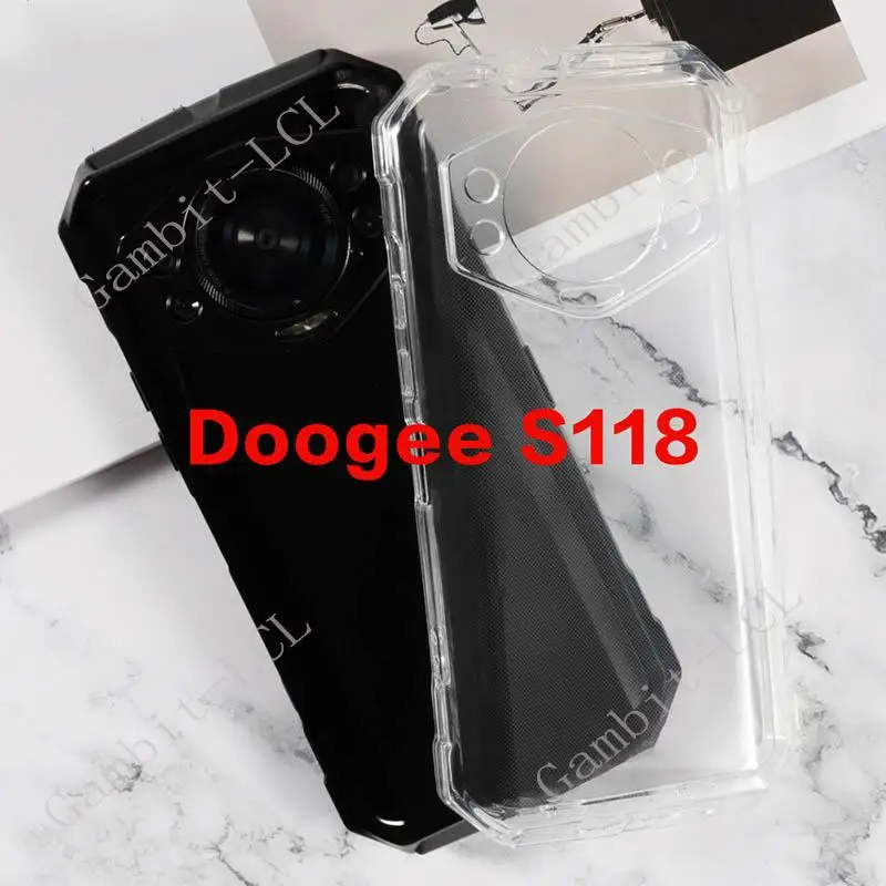 For Doogee S118 6.58" 2024 DoogeeS118 Silicone Smartphone Phone Protective Back Shell Soft TPU Case
