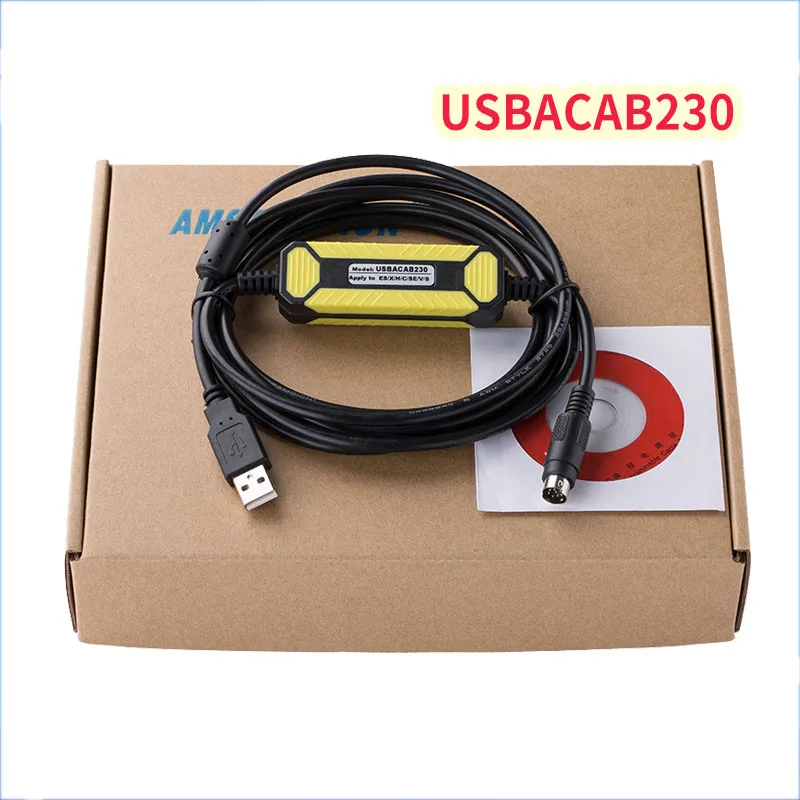 

Suitable for Delta PLC programming cable dvp es ex eh ec series download data cable USBACAB230