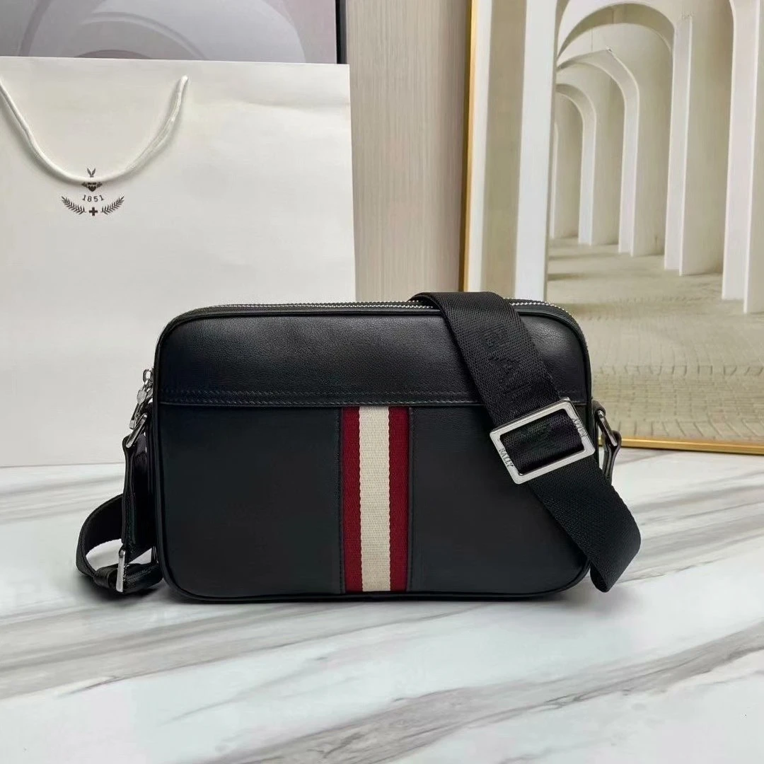 

Men's Leather Crossbody Bag Multi-Functional Wallet with Card Slots & Zip Pocket Luxury Business Trave Stylish Waist Pack