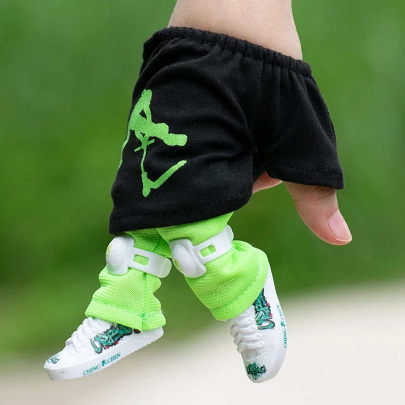 Mini vestiti per per bambini Pantaloni con punta delle T-shirt Set Fingerboarding Scooter Skateboard Accessori Gioco