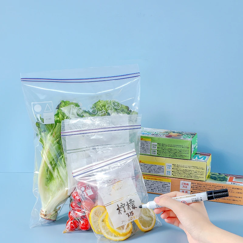 Reusable Ziplock Plastic Hermetic Bag Storage Freezing Products Fruit Vegetable Sandwich Wrap Food Boxes Packaging Space-saving