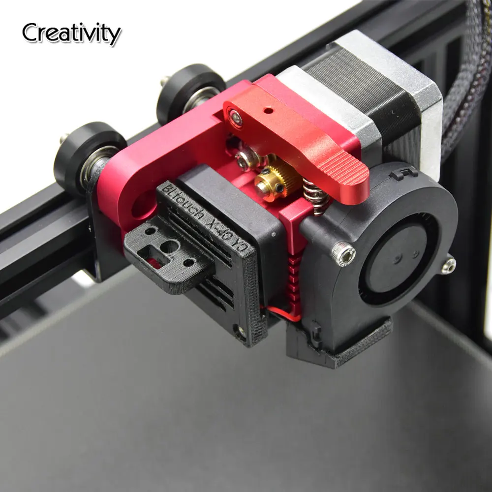 MK8 Atualização Direct Drive Hotend Kit 3D Touch Mount 5015 Polia Turbo Extrusora de Ventilador Para Ender-3 CR-10 CR 10S/PRO Impressora 3D