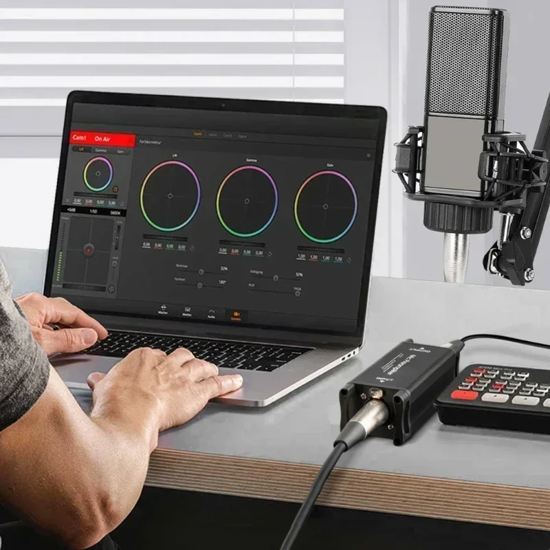 Alctron MA-1 Mic Activator, Ultra-Clean , Microphone Preamp Booster for Studio or Home Recording, Livestream