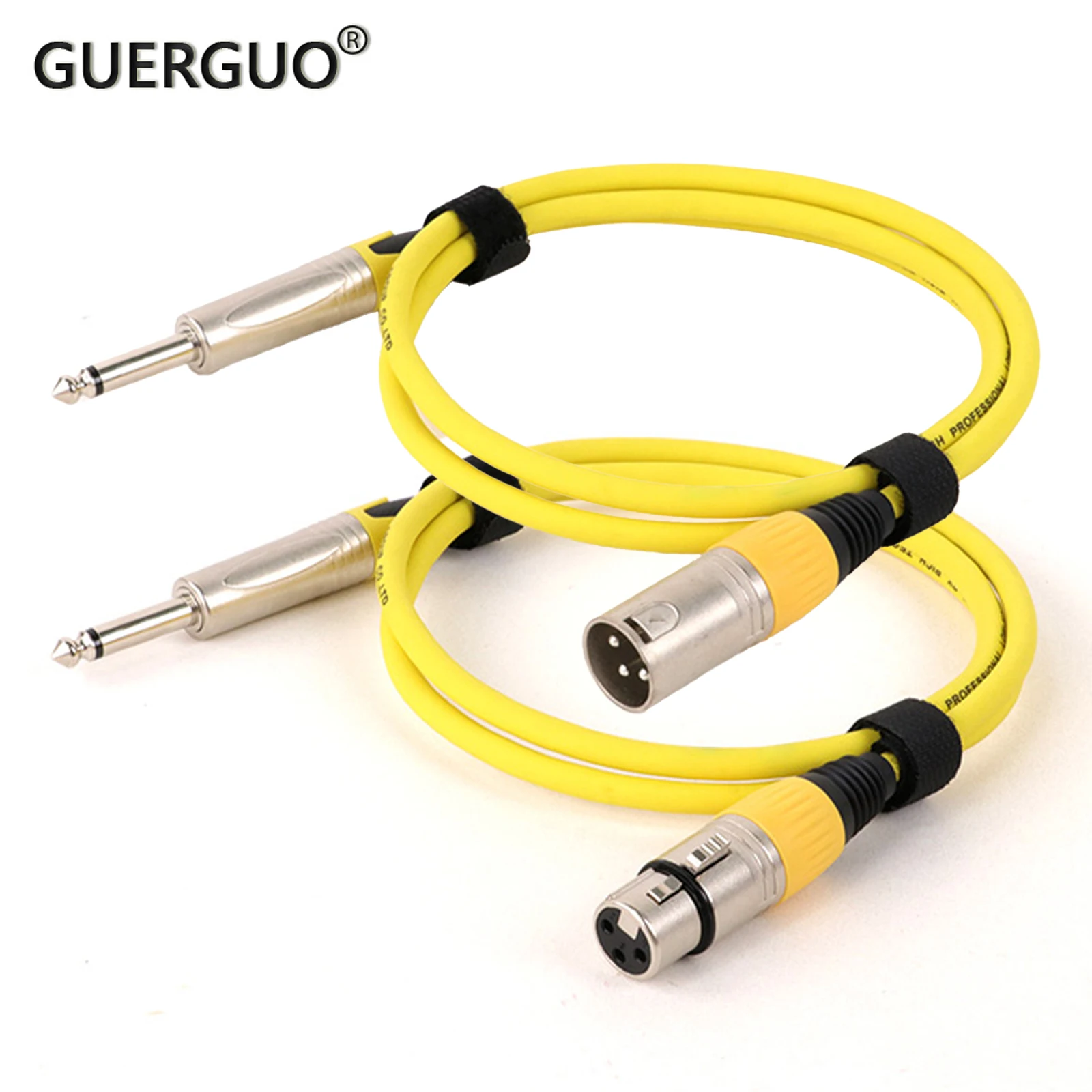 

1PC 6.35 1/4'' Male to 3-Pin XLR Cable-Female/Male XLR to Mono Jack 6.3/6.5 mm (1/4") Male Plug Audio Lead Microphone AMP Cable