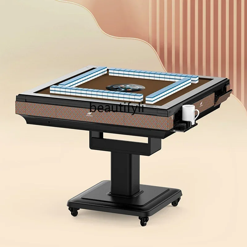

13Smart Folding Mahjong Machine Automatic Household Mute Machine Full Electric Mahjong Table Dining Table Dual-Use