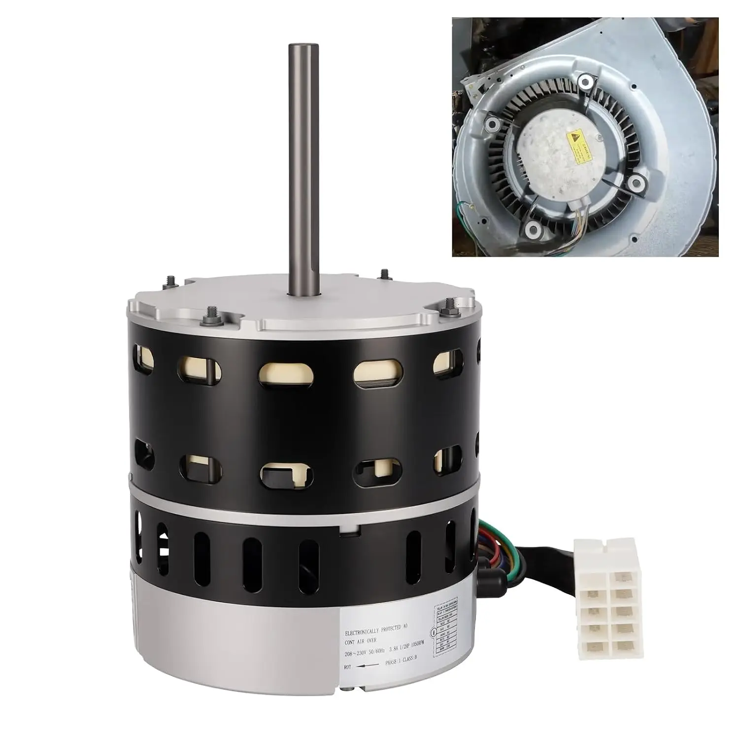 

1/2 HP ECM X-13 Furnace Blower Motor 6205E, 208/230V 3.8A, 1050RPM, Fit for American Standard & Trane, Carrier/ICP, etc. 1/2