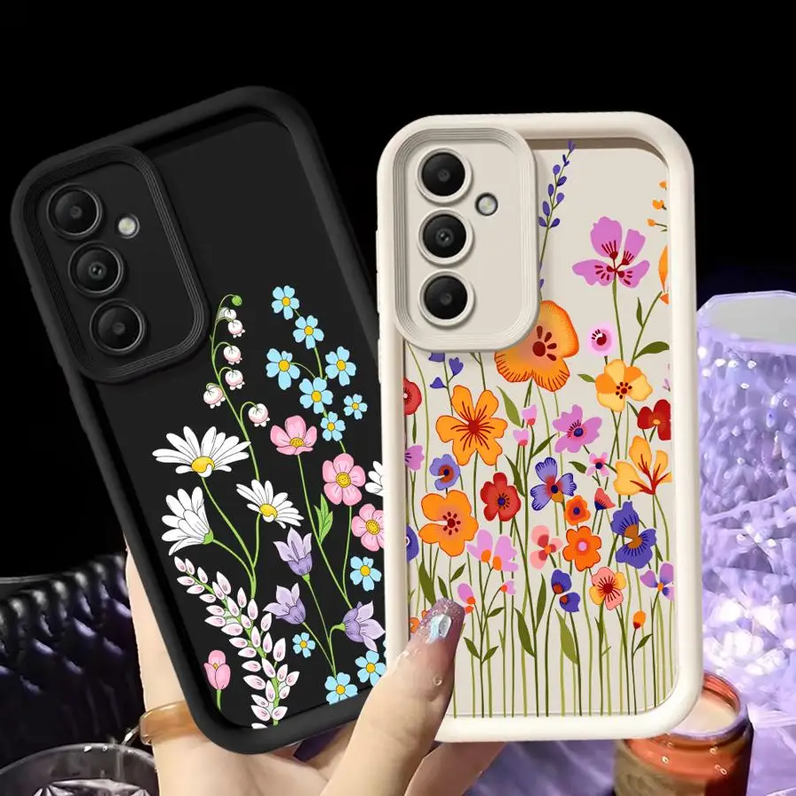 Handyhülle für Samsung Galaxy A53 A54 A26 A32 A34 A35 A36 A12 A13 A23 A51 A73 A15 A16 A71 A72 A56 Hübsche Blumen