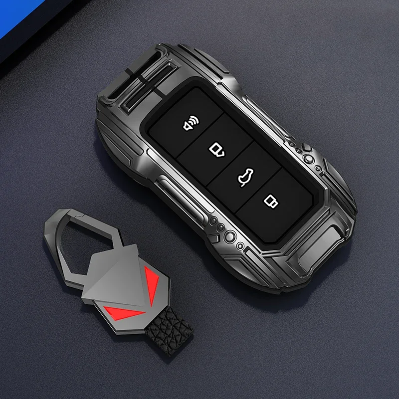 

New Zinc Alloy Car Key Cover Men Women Upscale Keychain Case For Great Wall Haval Key Holder New Harvard Beast Cool Dog