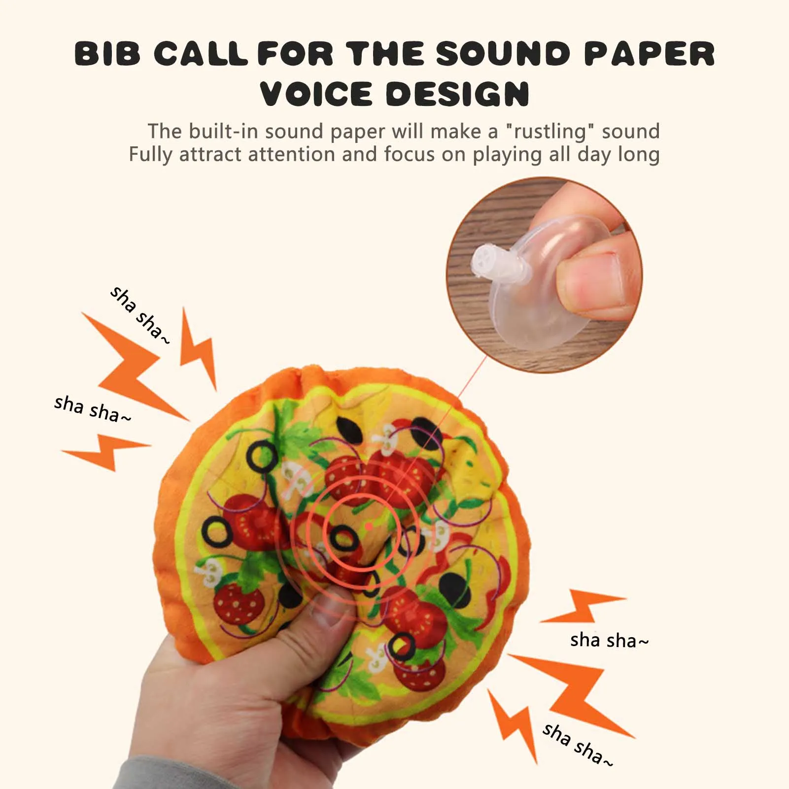 

Funny Plush Stuffed Dog Toys Unique Design Plush Foods Squeaky Dog Toy Suitable for Biting Chewing