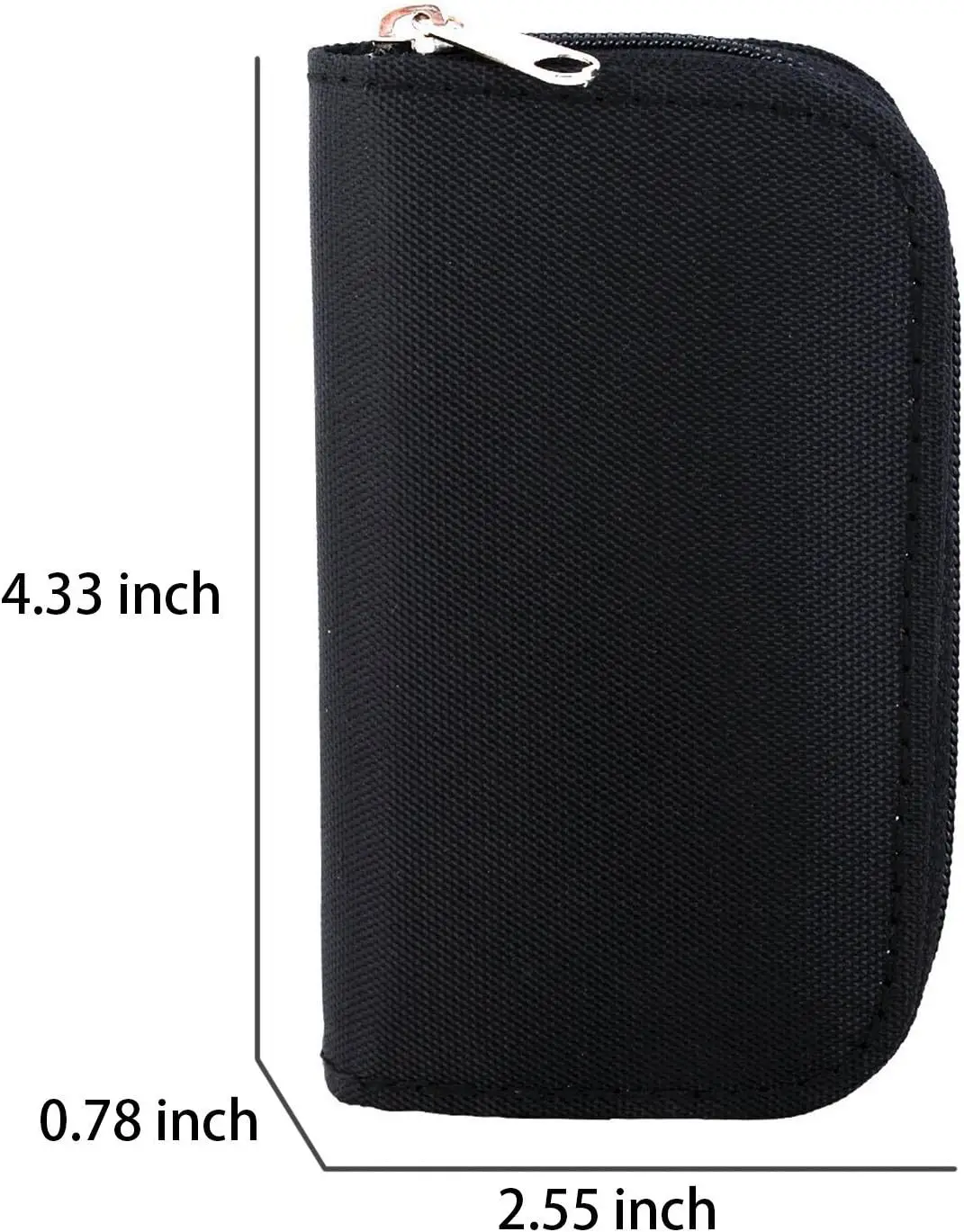 Compact Memory Card Case with 22 Slots - Holds Micro SD, Mini SD & CF Cards for Organized Storage (Black)