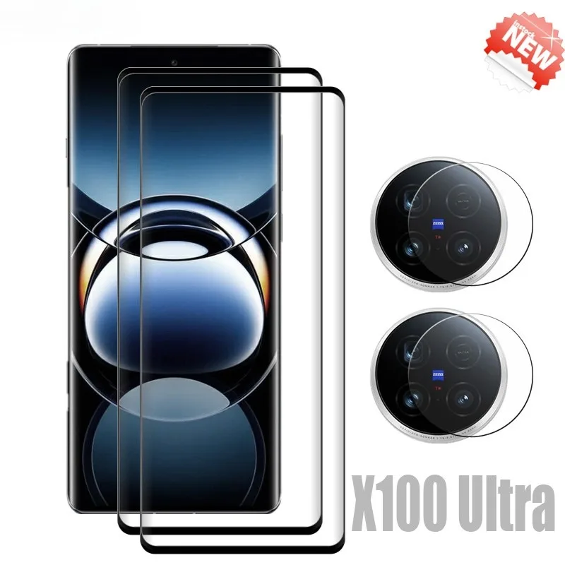 

9D Glass For VIVO X100 Ultra Screen Protector Anti-Scratch For VIVO X100 Pro Soft Fiber Camera film