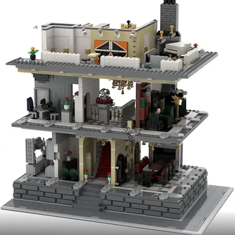 Nouvelle ville 8491 pièces, vue sur la rue Moc, modèle d'enregistrement modulaire, Puzzle personnalisé, idées créatives, jouets pour enfants, cadeaux d'anniversaire, offre spéciale