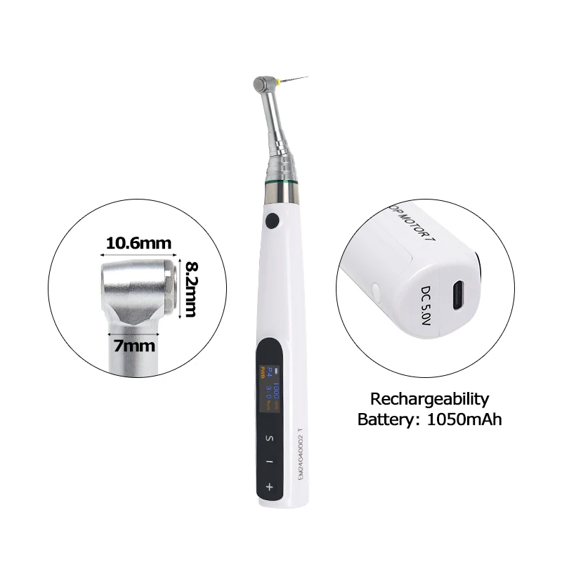 محرك إندو اللاسلكي للأسنان من TOQ مع شاشة OLED ملونة و9 برامج و4 أوضاع لتقليل زاوية كونترا لمعالجة قناة الجذر #2