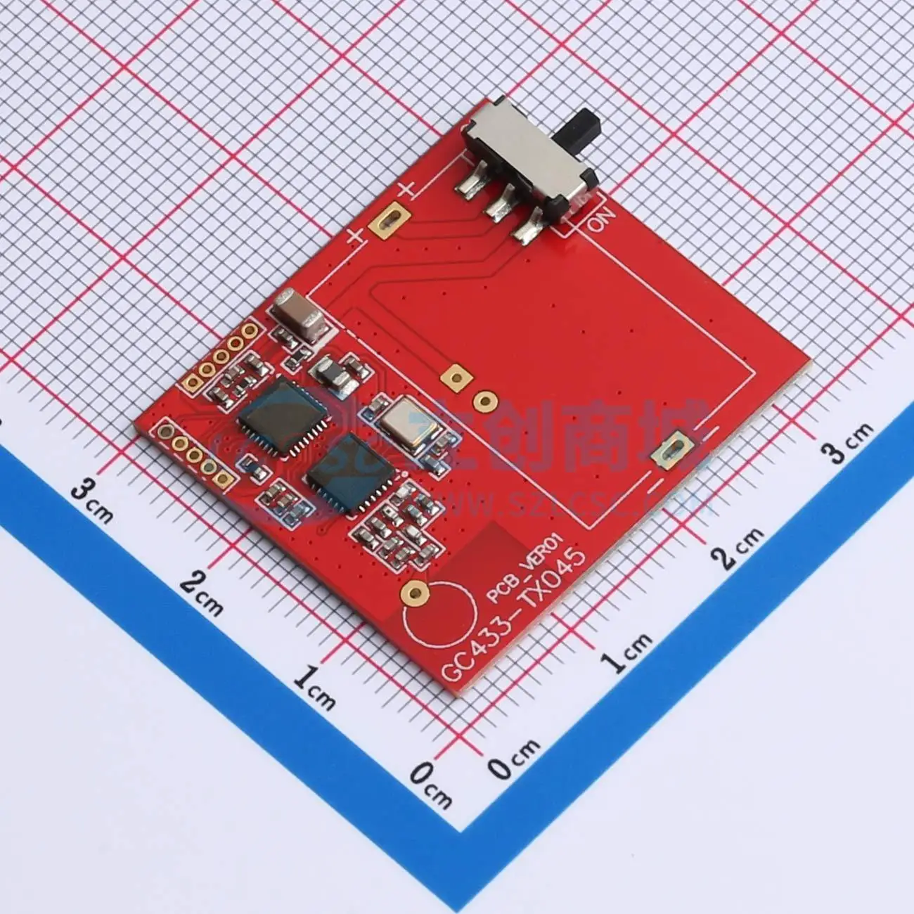 1pcs GC433-TX045 SMD 32x29mm 3.3V 10mA UART Sensor Module