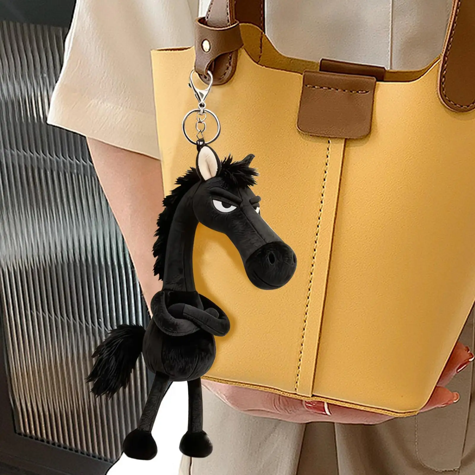 Amuleto de Peluche con Forma de Caballo 2026, Lindo Colgante Decorativo, Llavero para Mochila, Regalo para Novio, Amiga, Chica, Mujer