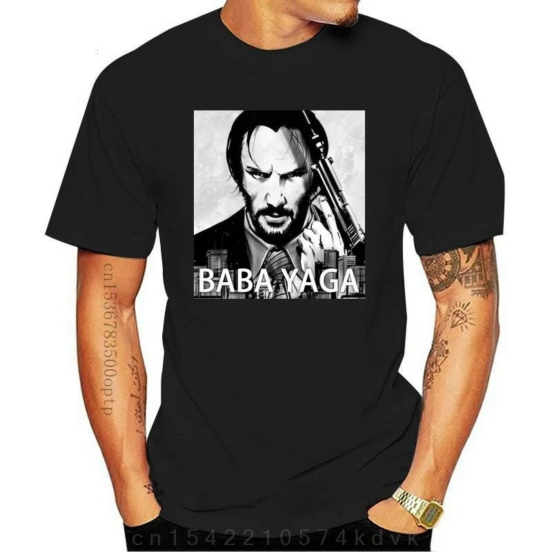 John Wick 3 T-Shirt Baba Yaga Black Men WomanNew T Shirts Funny Tops Tee Shirt