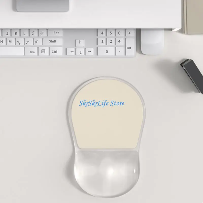 

E65E Comfortable Mouse Pad Wrist Support Nonslip Mouse Mat Soft Wrist Support