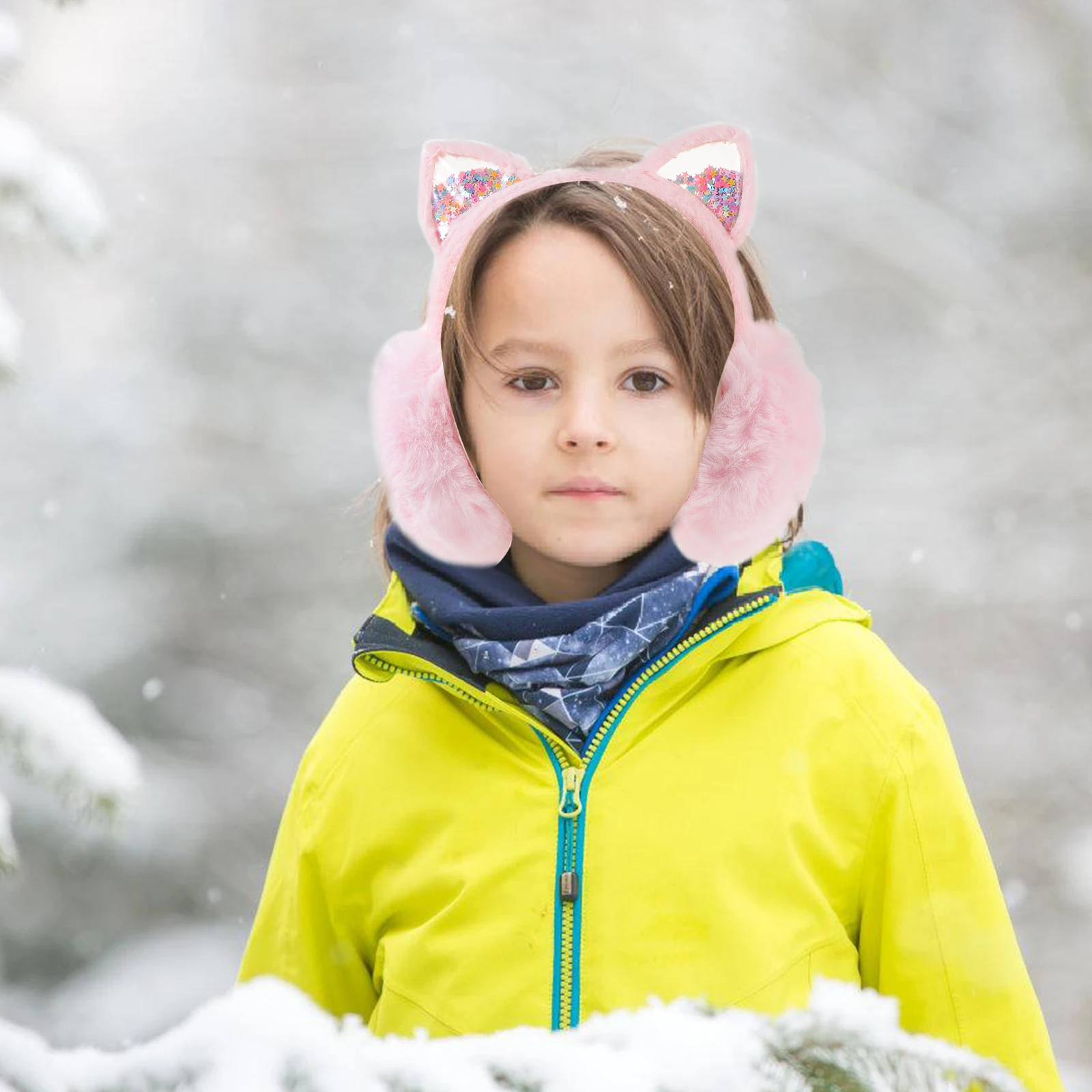 

Ear Muffs Warm Earmuffs Women Water Proof Earflaps Pink Cold Weather Miss