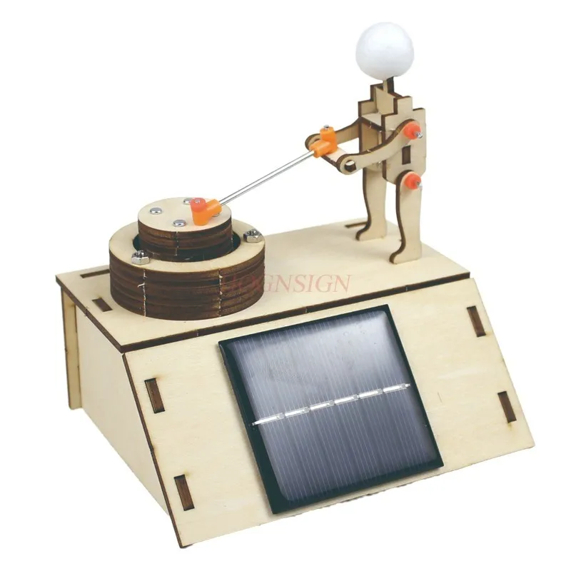 1set DIY Handmade Invention Energy Conversion Materials Physical Science Experimen echnology Small Maker Solar Powered Grinding