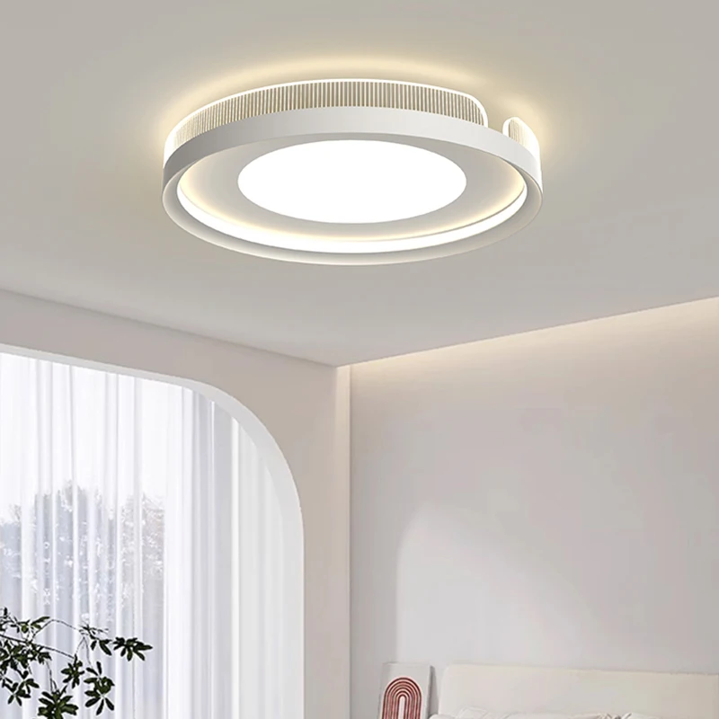 White Nordic Style LED Ceiling Light Metal Bedroom Modern Lighting Living Room Balcony Indoor Lamp Home Interior Decor Lamp