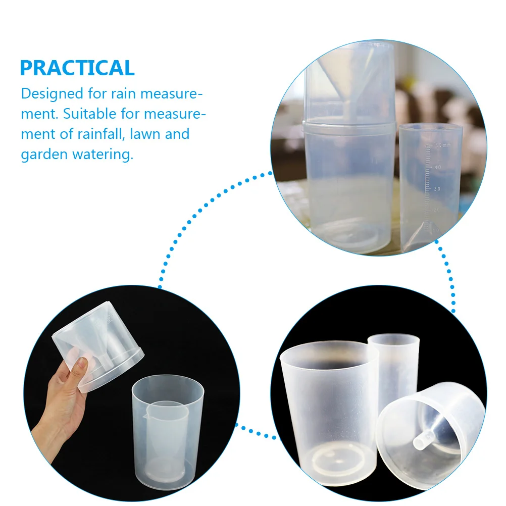 

Rain Gauge Outdoor Garden Rainfall Measure Cup Accurate Plastic Water Scale Measuring Tool Large Numbers Precipitation Lawn Yard