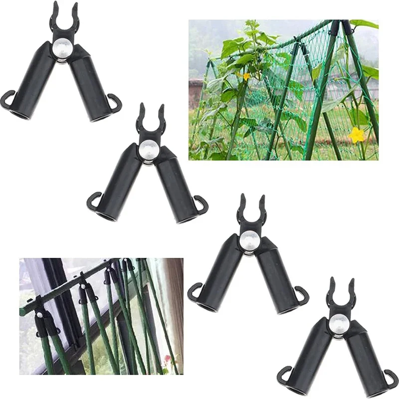 Garden Plastic Clips Plant Support Fixed Connector A-Type Bracket Climbing Plant Support Bracket Awning Pillar Accessories