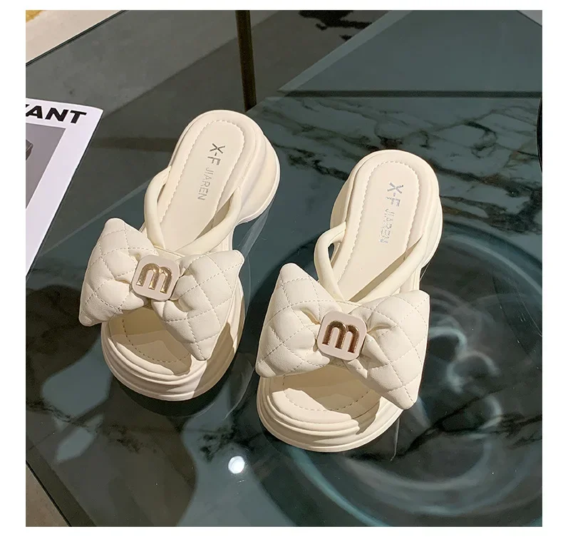 2026 Sommer Neue Mode Damenschuhe Pantoletten Bequeme Plateau-Schuhe Hohe Absätze Freizeit Blumen Outdoor Strand Pantoffeln für Frauen – Detail 30
