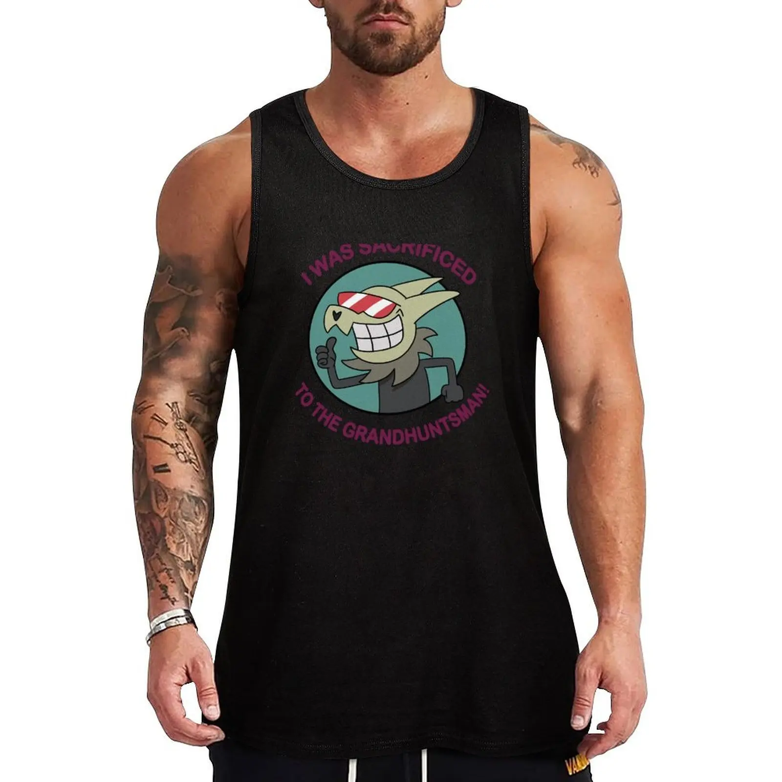 

I was sacrificed to the Grandhuntsman! Tank Top Moisture Wicking Tank Top Workout Gym Athletic Shirt