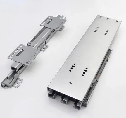 

Heavy Duty Side Mount Cabinet Wardrobe Upper and Lower Track Sliding Rail, Heavy Duty Sliding Rail for Tall and Deep Cabinets
