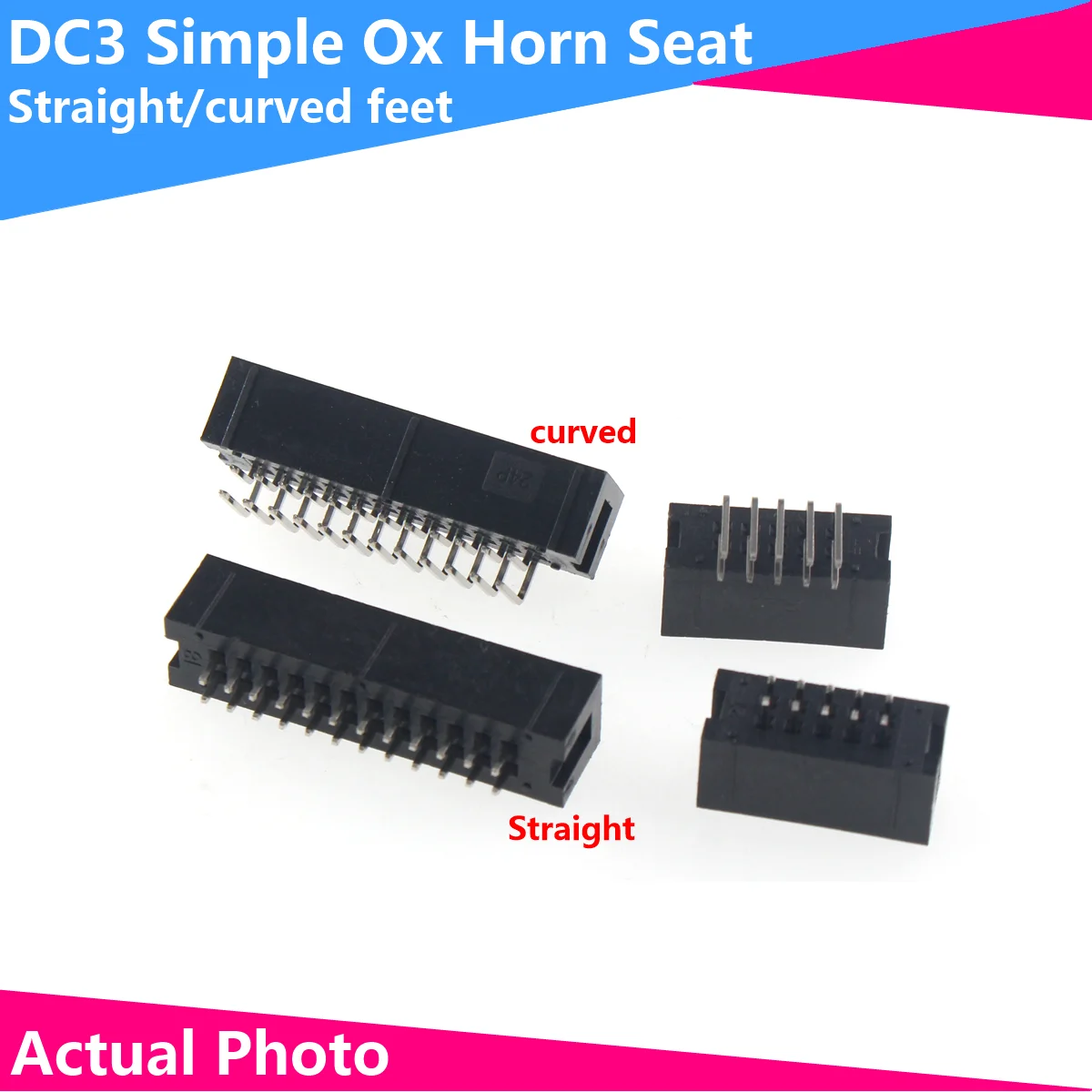 

10pcs dip 6/10/20/26/34/40 PIN 2.54MM pitch MALE SOCKET straight idc box headers PCB CONNECTOR DOUBLE ROW 10P/20P/40P DC3 HEADER