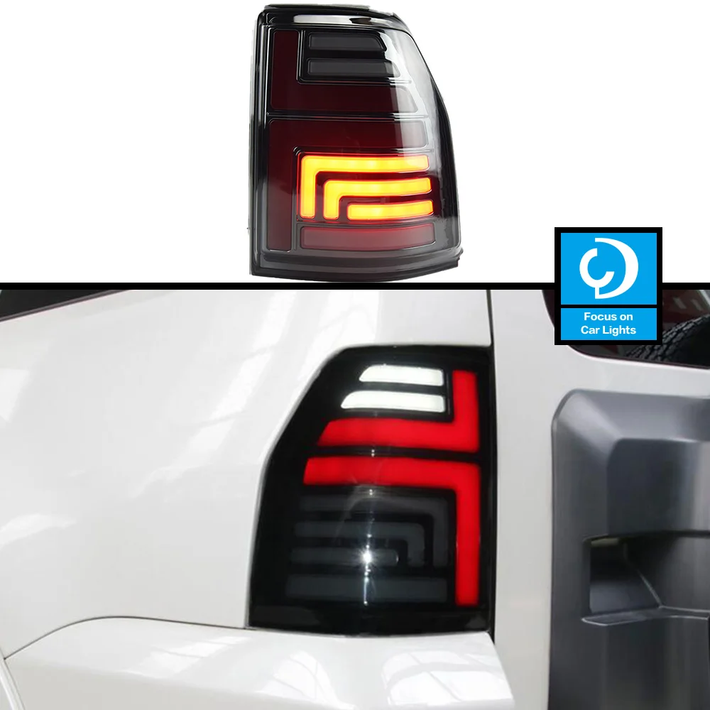 Taillights Styling For Pajero v93 v97 2006-2020 Tail Light LED DRL Running Signal Brake Reversing Parking Lighthouse Facelift