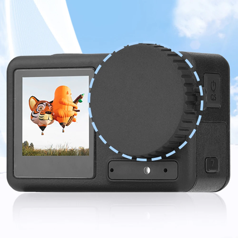 TPU Lens Cap Cover Anti-Kras Lens Beschermkap Schokbestendig Lensbeschermer Anti-Vlek Voor Dji Osmo Actie 4/3 Accessoires