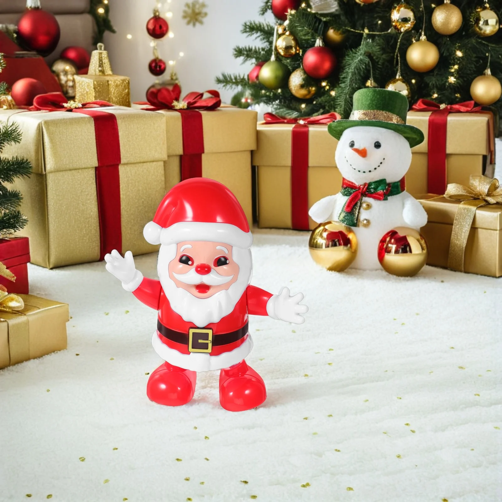 

Without Dancing Santa Claus Christmas Decorations Plastic Creative Electric Toys