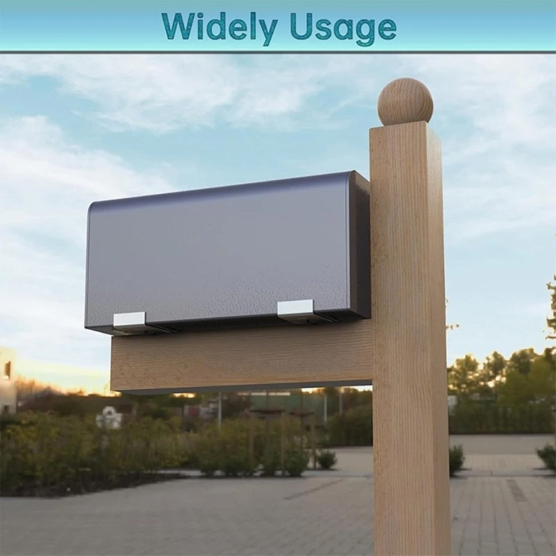 2Piece Aluminum Mailbox Support Holder Rack Stands Ensures Firm Against Tilting