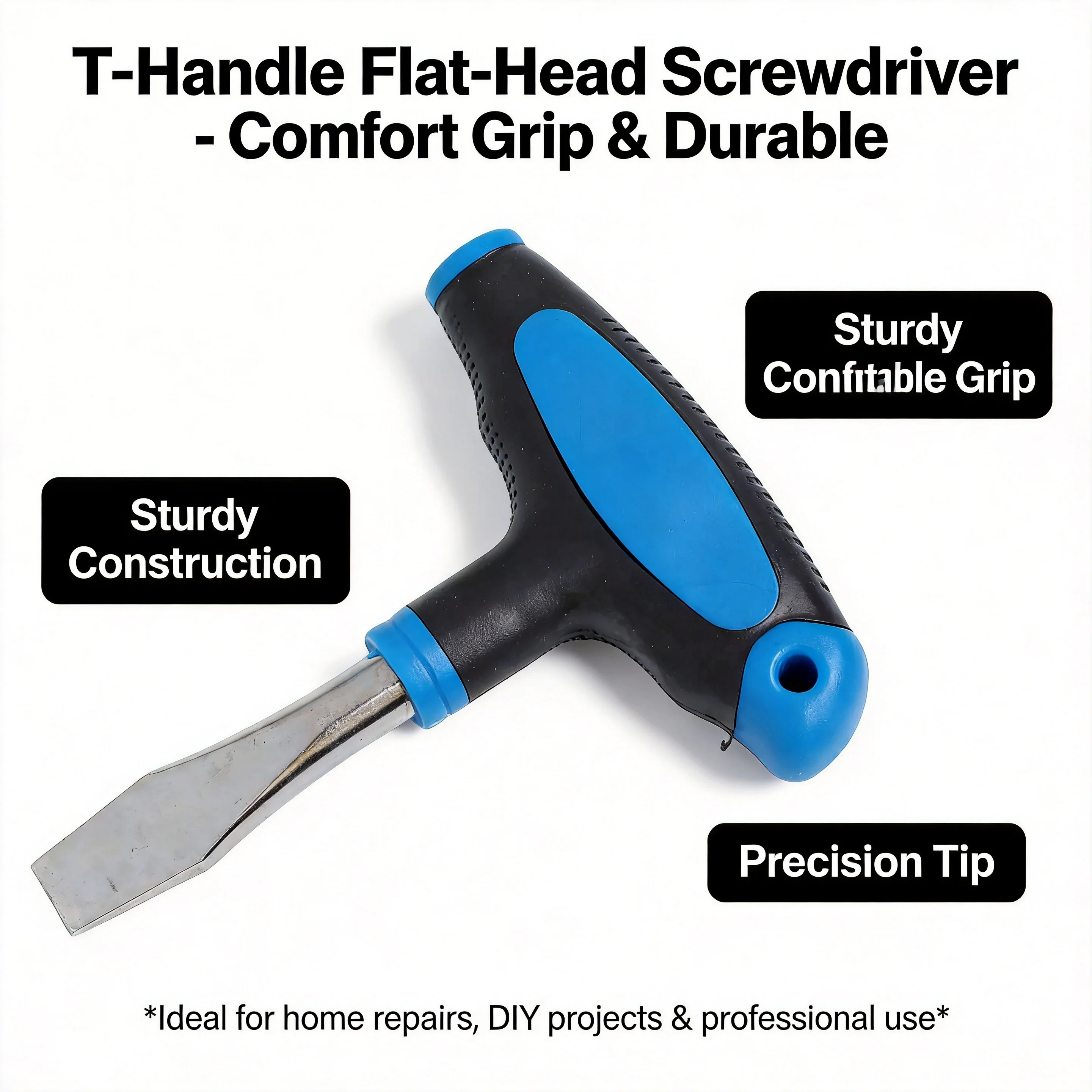 T-Handle Flathead Screwdriver – 1 Pcs Slotted Screwdriver for Camera Quick Release Plate, T-Shaped Tool for Tripod, Monopod
