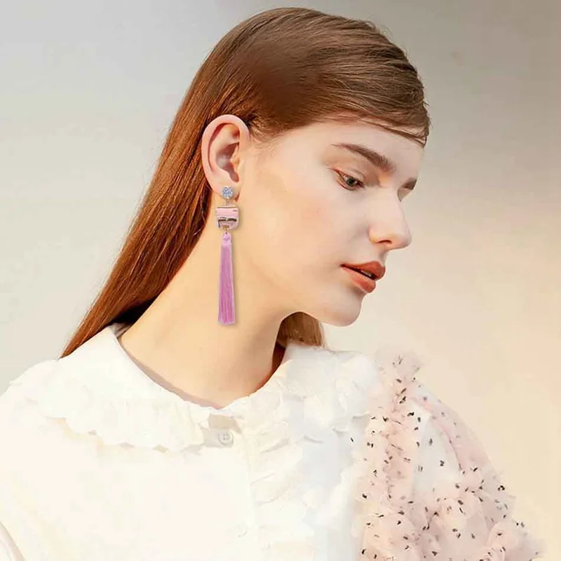 Ethnic style fringed earrings women's bows retro earrings Bohemian classic earrings cross-border accessories wholesale