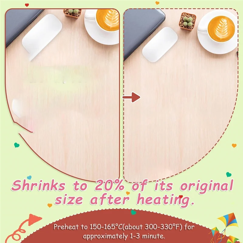 

【Сьогодні только!】50 шт. термоусадочные пластиковые листы для поделок, бумага Dink для поделок, изготовление детских брелоков, 20X14