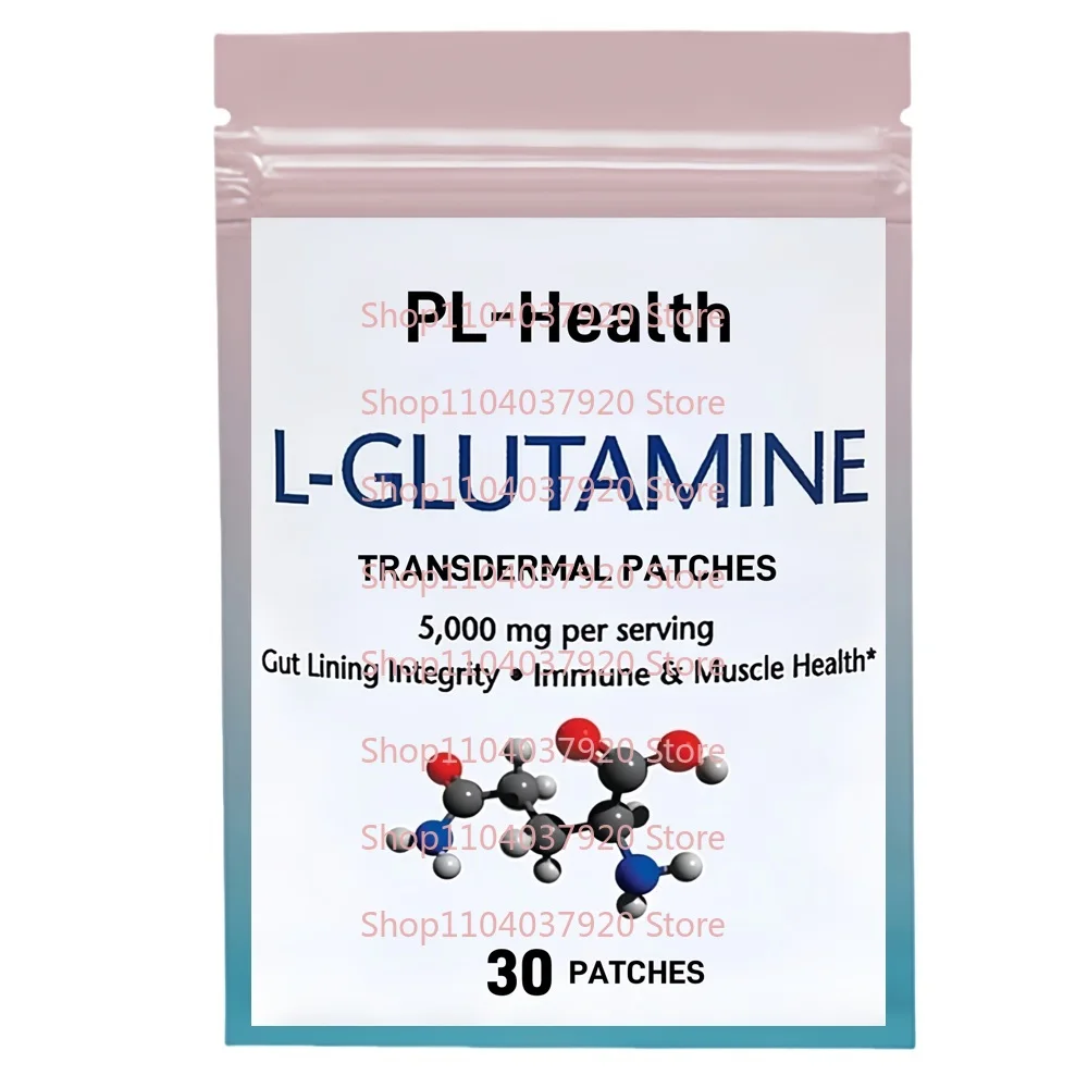 30 Patches L-Glutamine  Transdermal Patches For Gut Health, Leaky Gut, Bloating, Muscle Health, Immune System