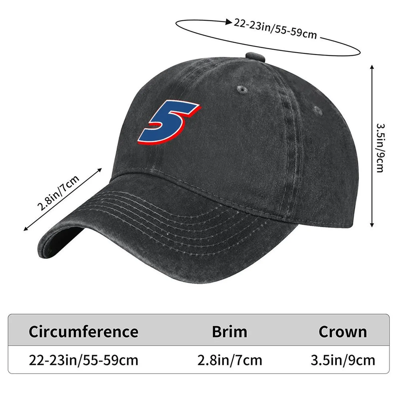 Kyle Larson Racing #5 Baseball Cap Fishing cap designer cap Hip Hop funny hat Caps Male Women's
