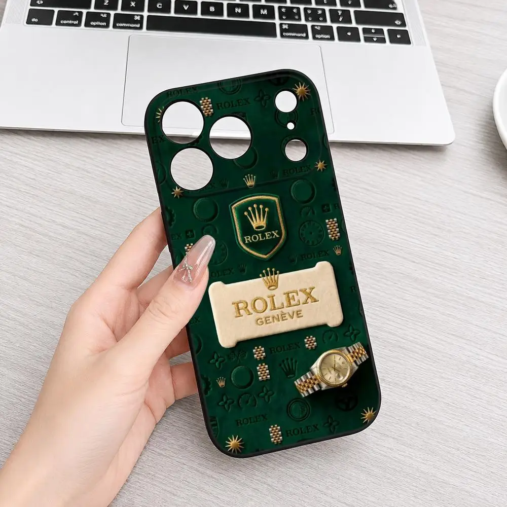 R-Rolex Handyhülle für iPhone 17 Air 16 15 14 Plus 13 12 11 Pro Max 16e …