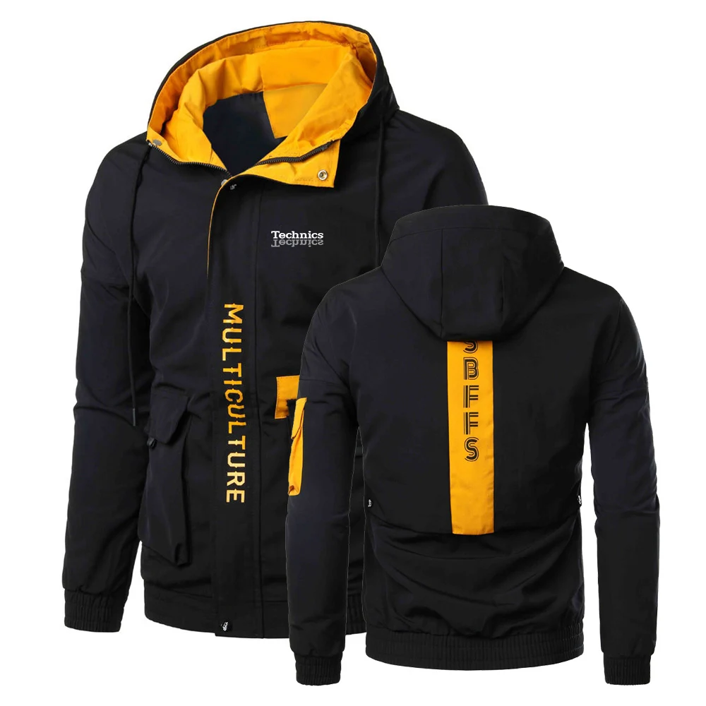 

Technics 2023 Men's Dj 1200 Turntable Music New Spring And Autumn Sports Warm Long Sleeve Hooded Windbreaker Jackets Coats Tops