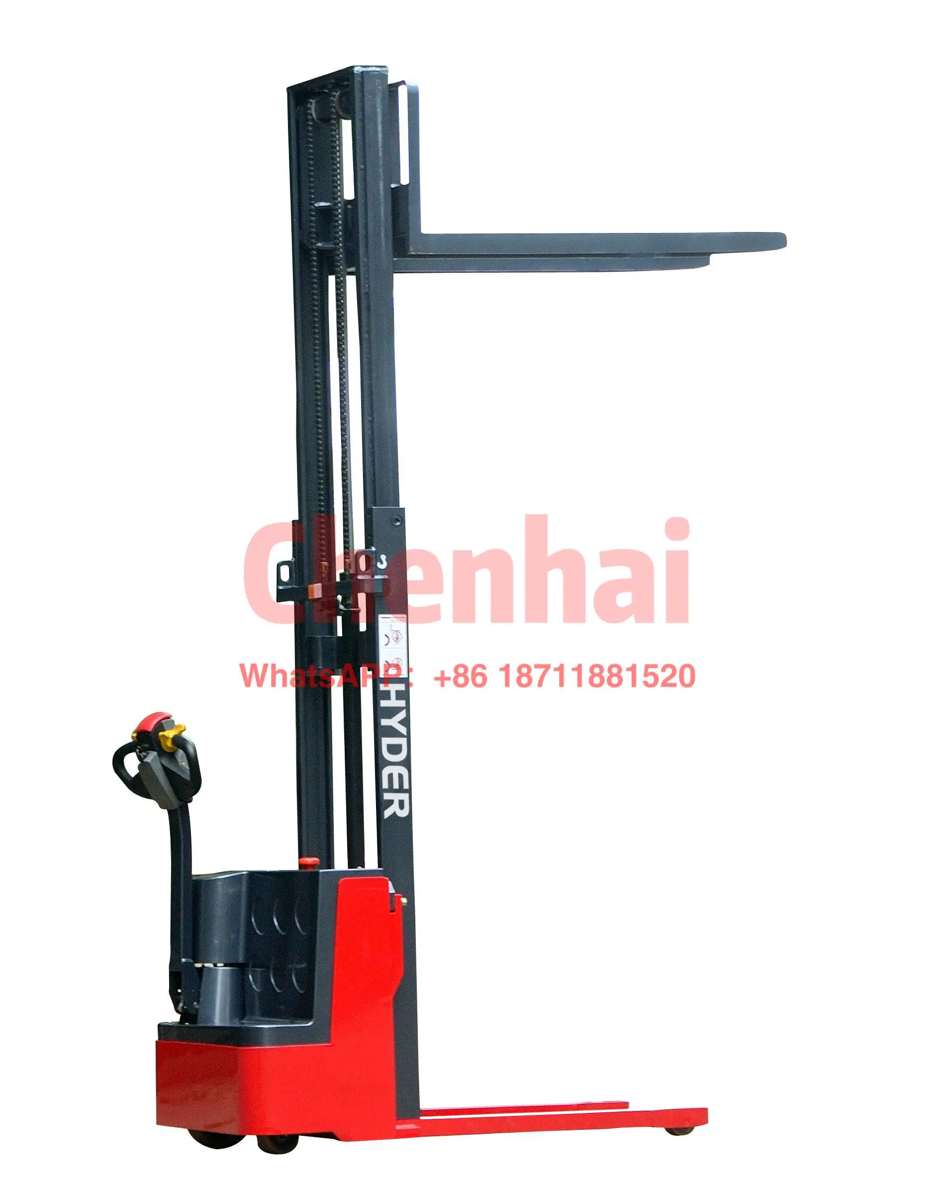 

Hyder Stacker gerbeur 2.5m 3m 1000kg 1500kg Load Hydraulic Walkie Electric Stacker Forklift for warehouse use