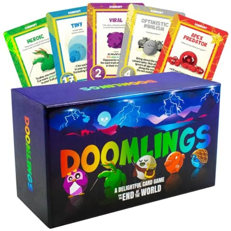

Doomlings - A Delightful Card Game for The End of The World - Best New Strategy Card Game for Adults,,and Teens 2-6 Players Per