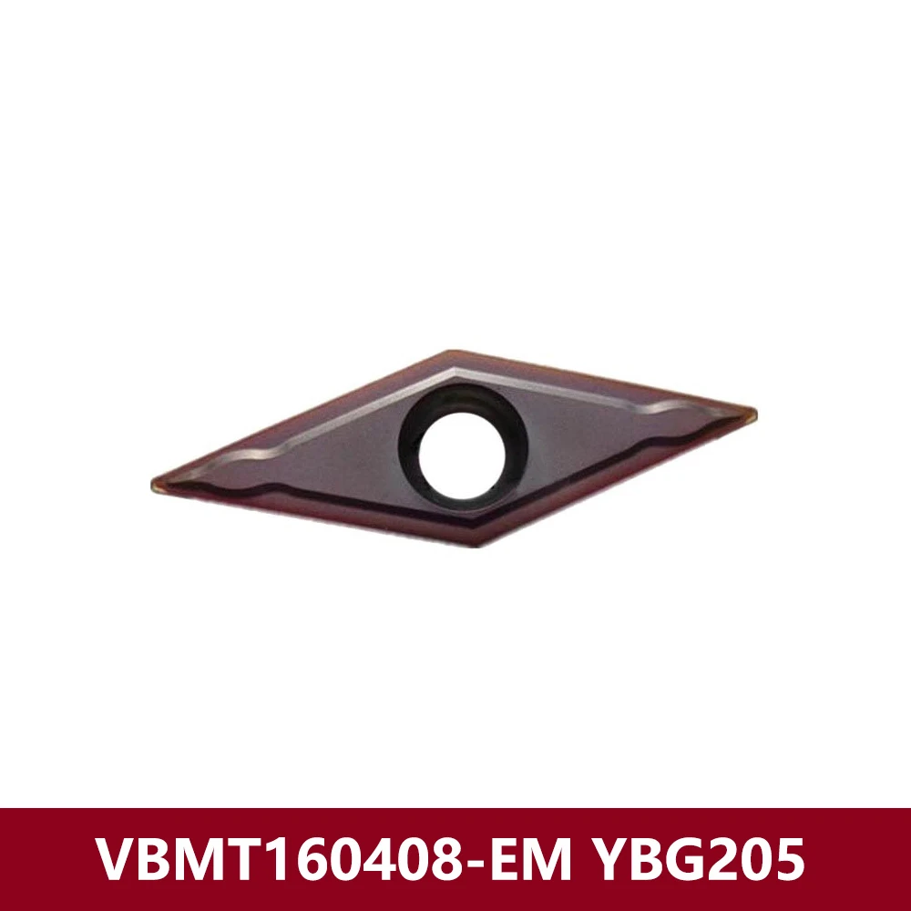

VBMT160408-EM YBG205 Turning Inserts VBMT332-EM VBMT 160408 EM Carbide Blade Original VBMT1604 VBMT16 Turning Tools Machine Bar