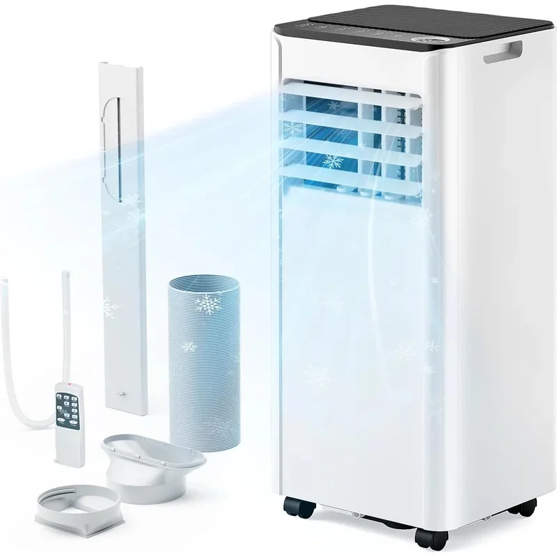 10,000 BTU Portable Air Conditioners Air Conditioner Cools Smart Cooling AC with Remote, Dehumidifier, Fan