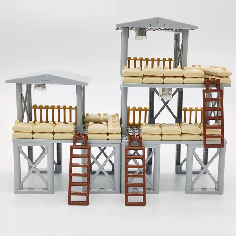 

Популярные военные MOC Сцены войны Sentry Tower Набор строительных блоков Армия Сухопутные войска Персонажи Кирпичи Второй мировой войны Куклы Дети DIY Игрушки