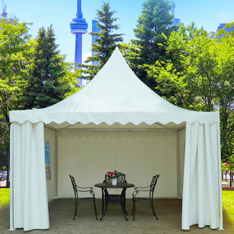 Outdoor Event Trade Show Tents Aluminum Alloy Frame 650g/sqm  Fabric Waterproof Transparent Pagoda Party  Color