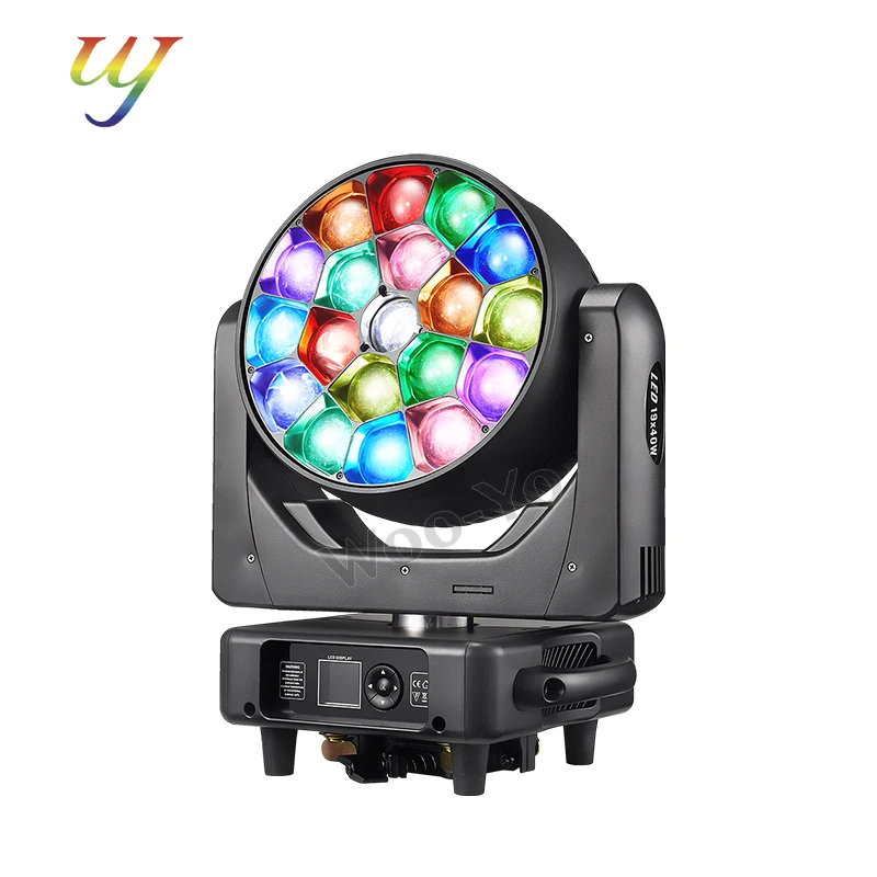 

Светодиодный DMX Big Bee Eye 19x40 Вт с подвижной головкой RGBW 4-в-1 Beam Dye Zoom Moving Head Light Подходит для дискотек, свадебной вечеринки, мероприятия