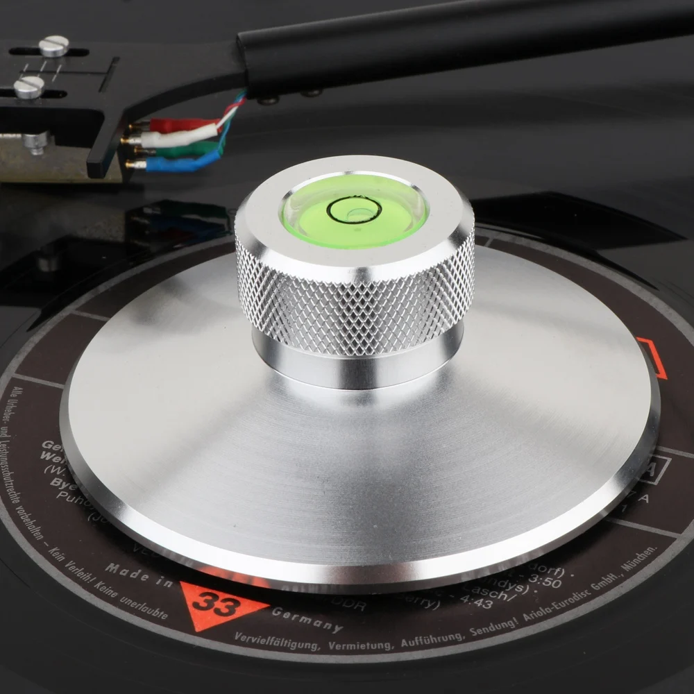Hot sale LP Vinyl Turntable Recorder DISC Stabilizer Vibration Weight Clamp with Lever Full Aluminum Alloy CNC Silver